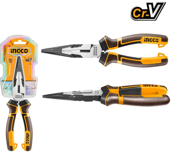 Тонкогубцы INGCO 200мм INDUSTRIAL HHLNP28200