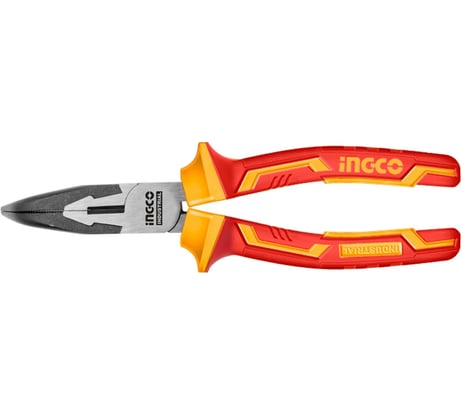 Диэлектрические изогнутые длинногубцы INGCO 200 мм INDUSTRIAL HIBNP28208