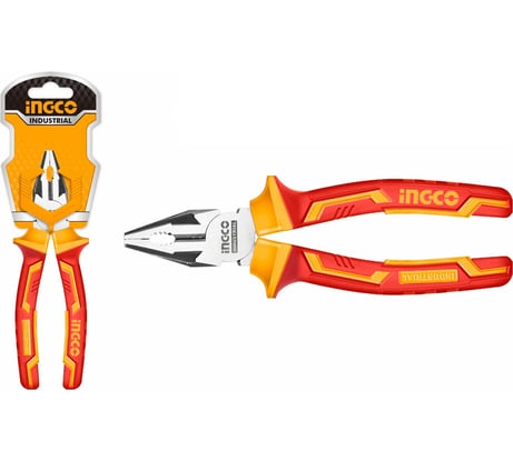 Диэлектрические плоскогубцы INGCO 180 мм INDUSTRIAL HICP28188
