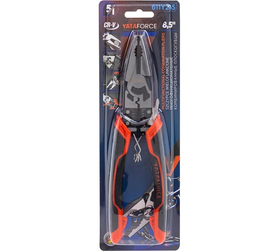 Плоскогубцы многофункциональные YATAFORCE 8,5" YF-611Y215(60545)