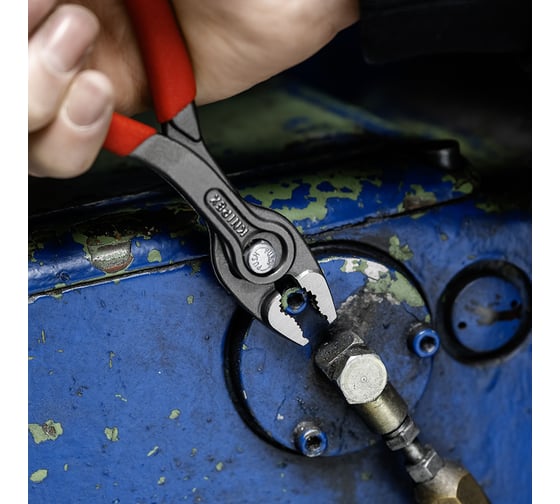 Клещи с фронтальным и боковым захватами Knipex TwinGrip зев 3-16 мм, L 150 мм,обливные ручки KN-8201150