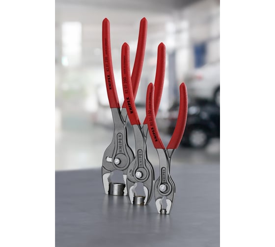 Клещи с фронтальным и боковым захватами Knipex TwinGrip зев 3-16