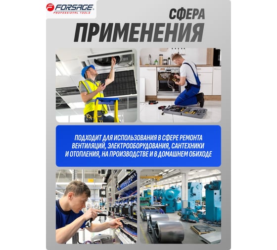 Пассатижи переставные Forsage 250 мм F-613Q250(60650)