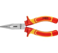 Плоскогубцы NEO Tools удлиненные прямые, 160 мм, 1000 В, CrV, полированные 01-223