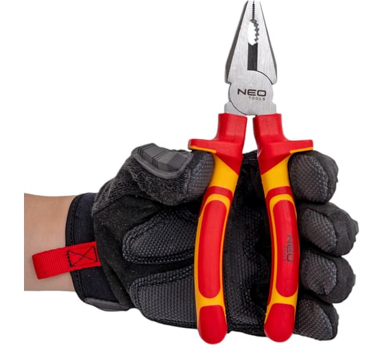 Плоскогубцы NEO Tools комбинированные, 180 мм, 1000 В, CrV, полированные 01-221