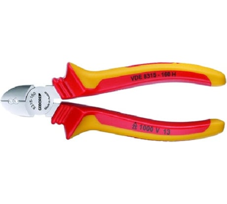 Электротехнические бокорезы GEDORE VDE, с изоляцией в виде чехла, 160 мм 1742582