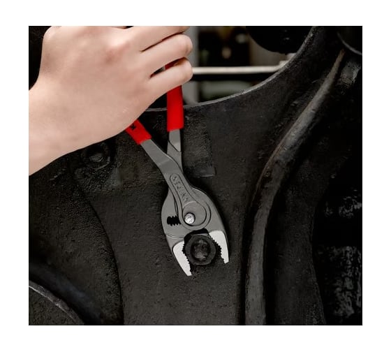 Клещи с фронтальным и боковым захватами Knipex TwinGrip зев 5-27 мм, длина 250 мм, обливные ручки KN-8201250
