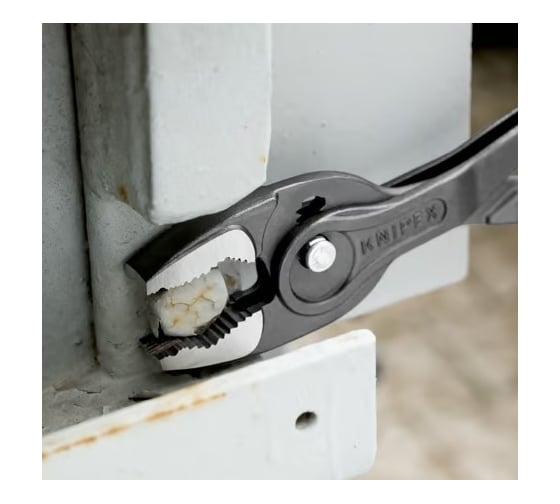 Клещи с фронтальным и боковым захватами Knipex TwinGrip зев 5-27 мм, длина 250 мм, обливные ручки KN-8201250