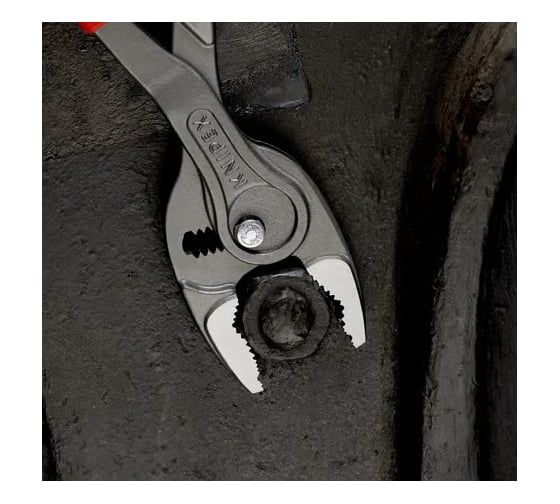 Клещи с фронтальным и боковым захватами Knipex TwinGrip зев 5-27 мм, длина 250 мм, обливные ручки KN-8201250