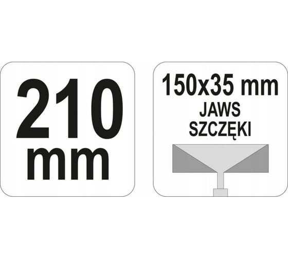 YATO Щипцы для формирования профилей 210мм 150x35 YT-5142