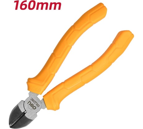 Диагональные бокорезы DELI DL2206C 160 мм, пластиковая ручка 168687