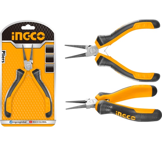 Круглогубцы мини INGCO 115 мм HMNP08115