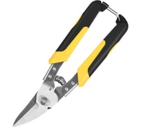 Ножницы по металлу DELI 215мм DL351215 (нержавеющая сталь, прорезиненная рукоятка, возвратная пружина) 177679