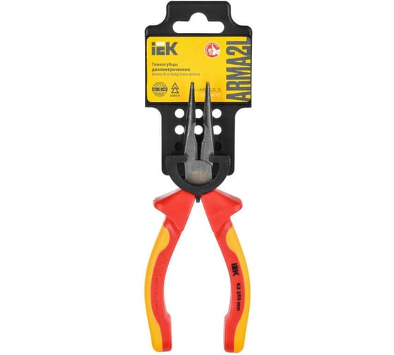 Тонкогубцы диэлектрические IEK ARMA2L 3 160 мм K3 A2L3-LN20-K3-160