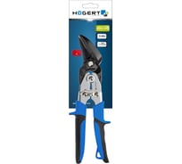 Ножницы по металлу HOEGERT TECHNIK 250 мм, изогнутые, левые HT3B504
