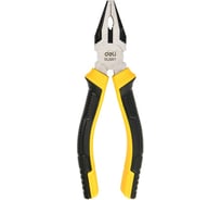 Комбинированные плоскогубцы DELI 160мм DL0001 двухкомпонентная прорезиненная рукоять 179425