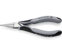 Длинногубцы захватные для электроники Knipex ESD, антистатические, плоские губки, 145 мм, 2-комп ручки KN-3552145ESD