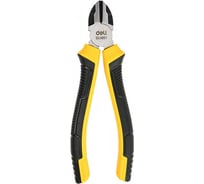 Диагональные бокорезы DELI 160мм DL0201 двухкомпонентная прорезиненная рукоять 179430