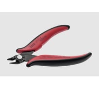 Бокорезы для электроники NWS 128 мм, загнутые, без фаски до 1,6мм, с зажимом для проволоки 2203-128