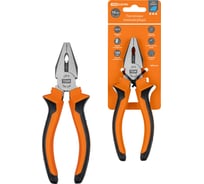 Пассатижи (плоскогубцы) TDM ELECTRIC с двухкомпонентными рукоятками, CR-V сталь, 160 мм, серия "Алмаз" SQ1010-0201