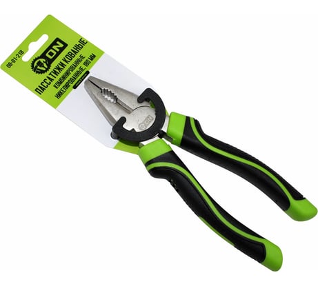 Комбинированные пассатижи ON 180 мм, сталь 45, кованые, никелированные 08-01-218