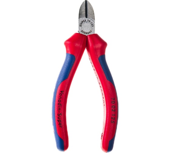 Бокорезы Knipex, 125 мм, 62 HRC, чёрн., 2-к ручки, KN-7002125SB