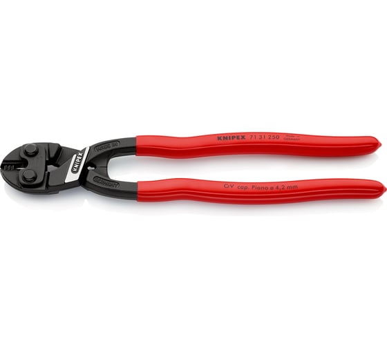 Болторез Knipex, CoBolt XL, компактный, 250 мм, черный, 1К ручки, KN-7131250SB 1
