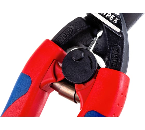 Болторез Knipex, CoBolt, компактный, с пружиной, голова 20 градусов, 200 мм, черный, 2К ручки, KN-7122200SB