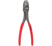 Захватные клещи Knipex TwinGrip, 4 - 22 мм, чернённые, длина 200 мм, обливные рукоятки, KN-8201200