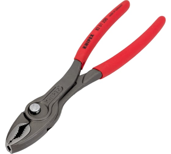 Захватные клещи Knipex TwinGrip, 4 - 22 мм, чернённые, длина 200 мм, обливные рукоятки, KN-8201200
