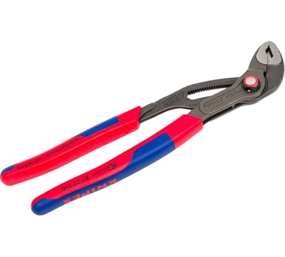 Захватные клещи Knipex Cobra QuickSet, 50 мм (2"), 250 мм, 2К ручки, KN-8722250SB