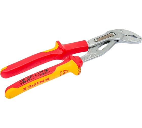 Переставные клещи Knipex Cobra, VDE, 50 мм (2"), 250 мм, хром, 2К ручки, KN-8726250SB