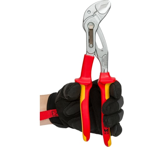 Переставные клещи Knipex Cobra, VDE, 50 мм (2"), 250 мм, хром, 2К ручки, KN-8726250SB