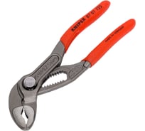 Переставные клещи Knipex Cobra, 27 мм (1"), 125 мм, серые, 1К ручки, KN-8701125SB