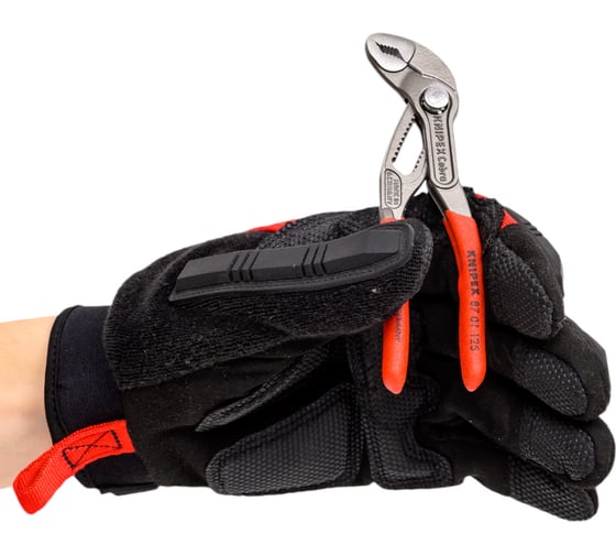 Переставные клещи Knipex Cobra, 27 мм (1"), 125 мм, серые, 1К ручки, KN-8701125SB
