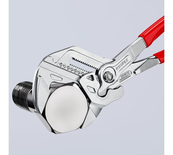 Переставные клещи-ключ Knipex 68 мм (2 1/2"), длина 300 мм, хром, 1К ручки, KN-8603300SB