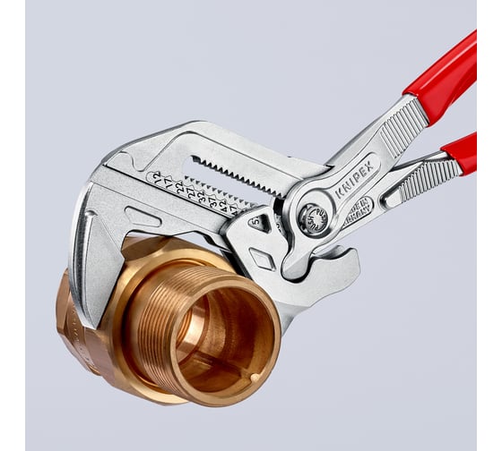 Переставные клещи-ключ Knipex 68 мм (2 1/2"), длина 300 мм, хром, 1К ручки, KN-8603300SB