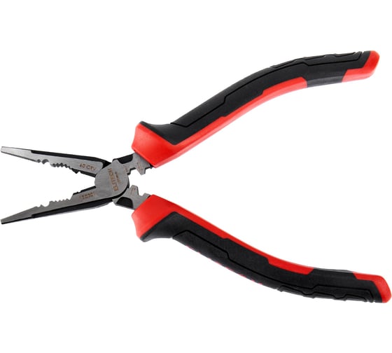 Длинногубцы Elitech 180мм, комбинированные, CrV,56-62HRC 120201 207107