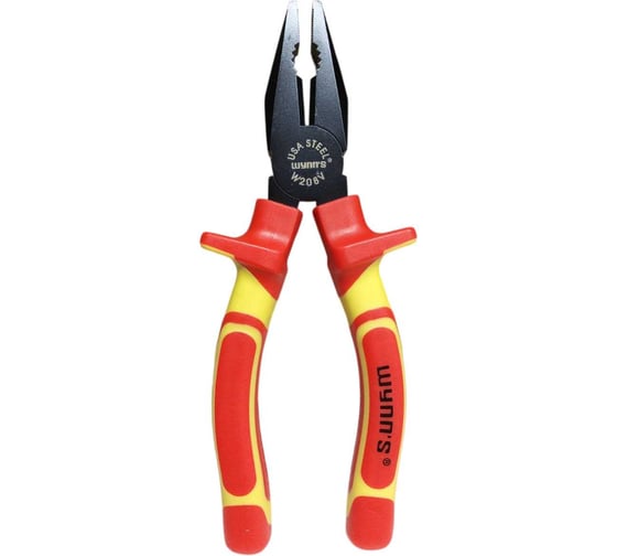 Плоскогубцы комбинированные диэлектрические Tools WYNNS до 1000В W208V 200мм ПО000001241