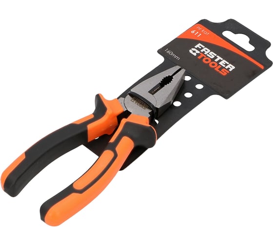 Плоскогубцы универсальные FASTER TOOLS 160 мм 611