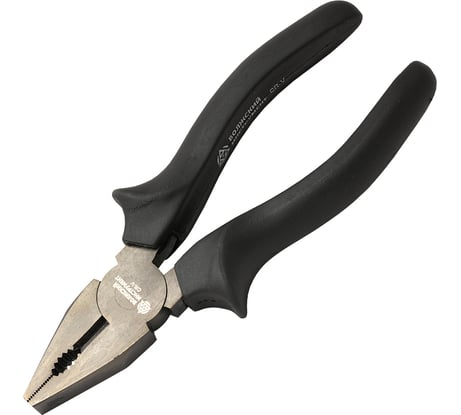 Комбинированные плоскогубцы Волжский Инструмент 160 мм, никелевое покрытие 3601028