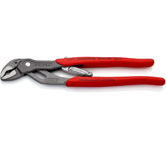 Клещи переставные Knipex SmartGrip с автоустановкой, зев 32 мм, длина 250 мм, фосфатированные, SB KN-8501250SB