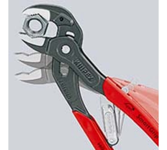 Клещи переставные Knipex SmartGrip с автоустановкой, зев 32 мм, длина 250 мм, фосфатированные, SB KN-8501250SB