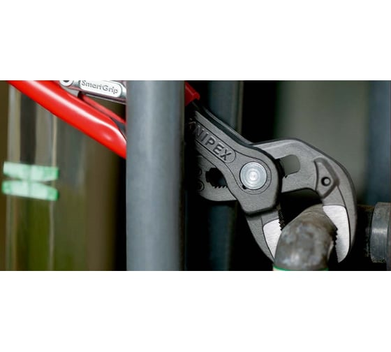 Клещи переставные Knipex SmartGrip с автоустановкой, зев 32 мм, длина 250 мм, фосфатированные, SB KN-8501250SB