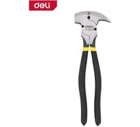 Плоскогубцы для проволочных заграждений Deli 5-в-1 DL100310 250мм (молоток, кусачки, гвоздодер, зажим, обжим) обливная рукоять 179572