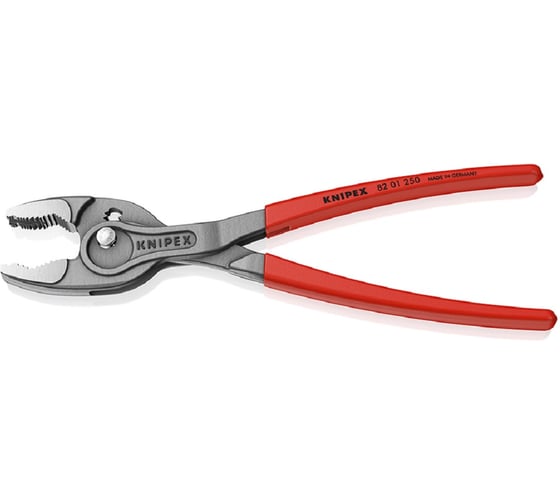 Клещи с фронтальным и боковым захватами Knipex TwinGrip, зев 5-27 мм, длина 250 мм, обливные ручки, SB KN-8201250SB