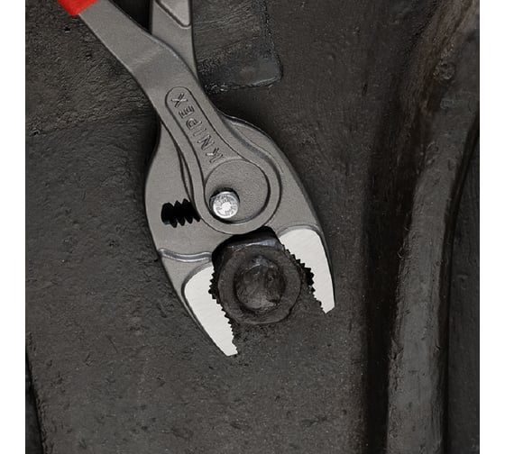 Клещи с фронтальным и боковым захватами Knipex TwinGrip, зев 5-27 мм, длина 250 мм, обливные ручки, SB KN-8201250SB