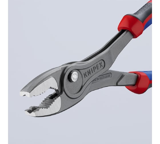 Клещи с фронтальным и боковым захватами Knipex TwinGrip, зев 3-16 мм, длина 150 мм, 3К ручки, SB KN-8202150SB
