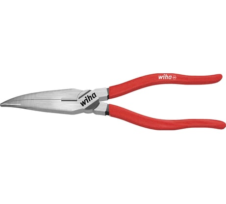 Телефонные плоскокруглогубцы Wiha Classic с режущей кромкой, изогнутые Z05101, 160 мм 26723