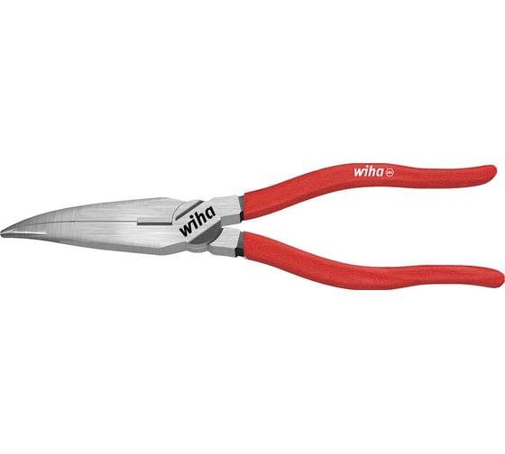 Телефонные плоскокруглогубцы Wiha Classic с режущей кромкой, изогнутые Z05101, 160 мм 26723